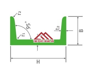 Bản vẽ kỹ thuật thép hình chữ U